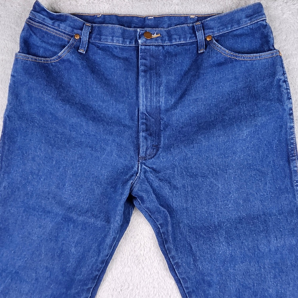 Wrangler Jeans Mens 40x36 Blue (Fit 38x35) Cowboy Cut Original Fit 13MWZ Western - Picture 4 of 9